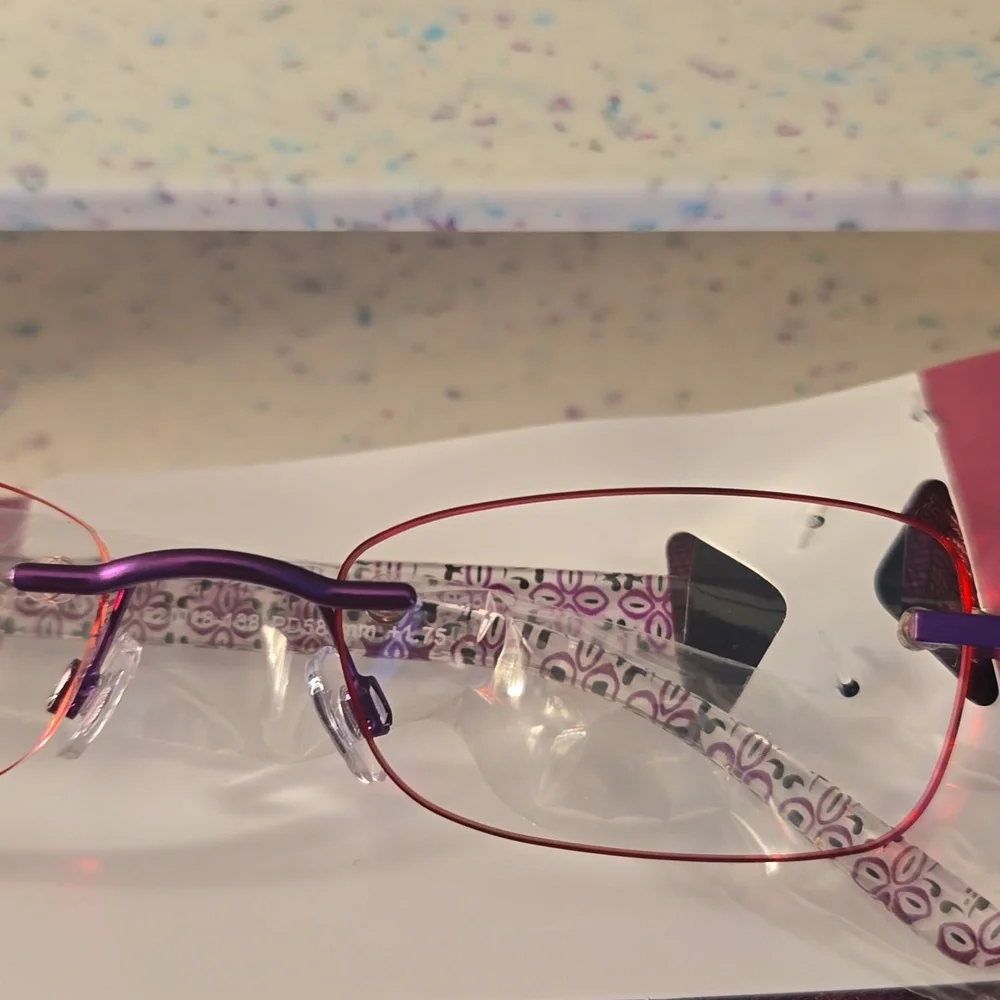 Foster Grant Trend Dani Purple Reading Glasses with Case +1.75 New - Picture 6 of 6